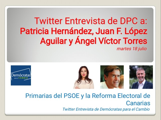 Cartel Diapo Twitter Entrevista PSOE 18 julio 2017